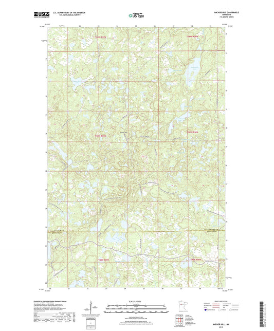 Anchor Hill Minnesota US Topo Map Image