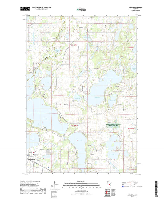 Annandale Minnesota US Topo Map Image