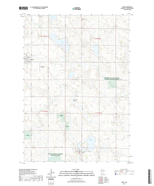 Arco Minnesota US Topo Map Image