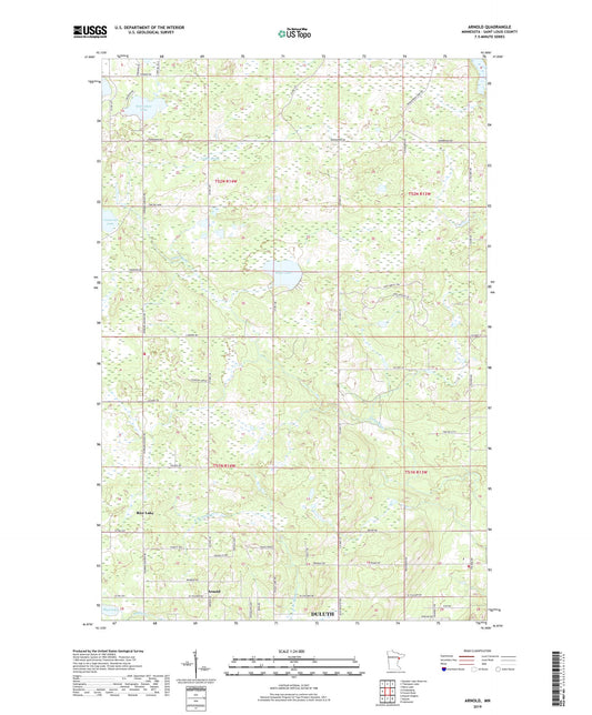 Arnold Minnesota US Topo Map Image