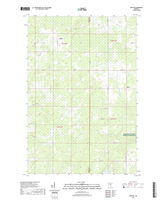 Arthyde Minnesota US Topo Map Image
