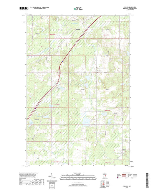 Atkinson Minnesota US Topo Map Image