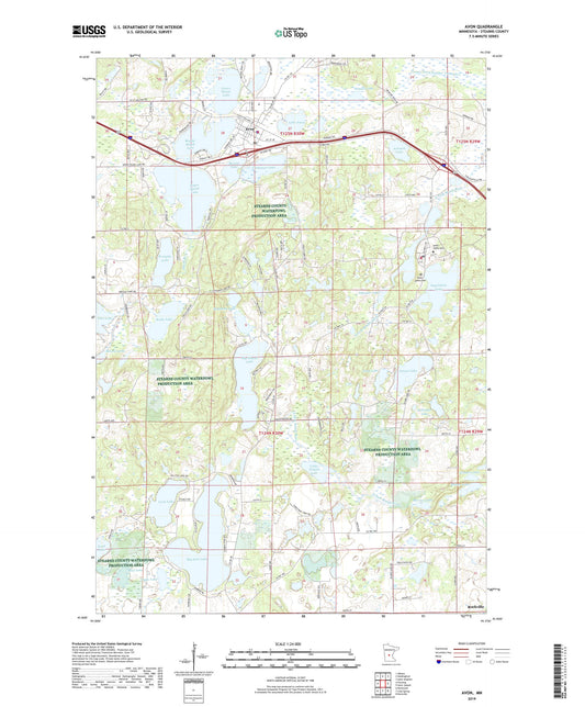 Avon Minnesota US Topo Map Image