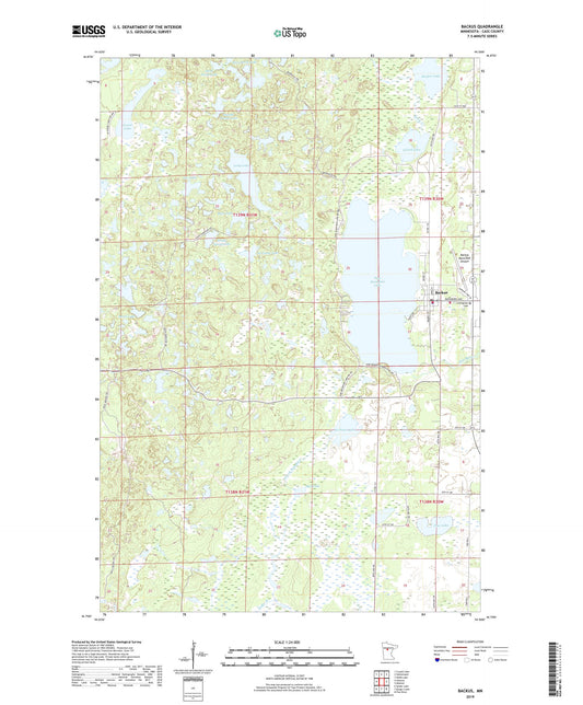 Backus Minnesota US Topo Map Image