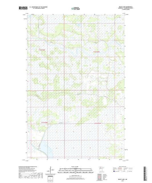 Bailey Lake Minnesota US Topo Map Image