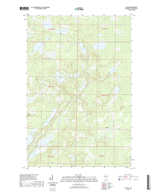Balsam Minnesota US Topo Map Image