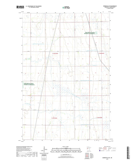 Barnesville SW Minnesota US Topo Map Image