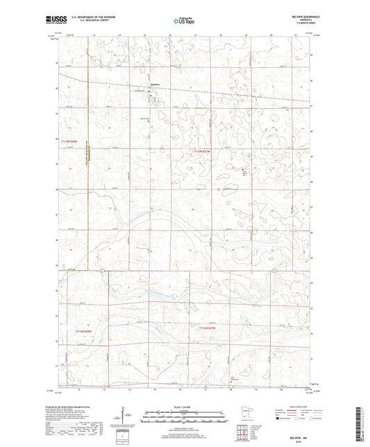 Belview Minnesota US Topo Map Image