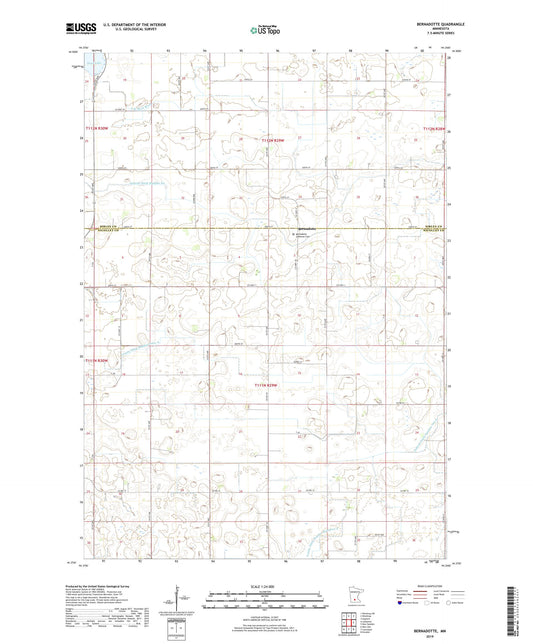 Bernadotte Minnesota US Topo Map Image