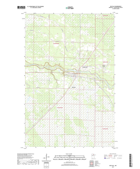 Big Falls Minnesota US Topo Map Image