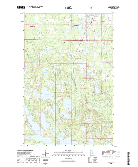 Bigfork Minnesota US Topo Map Image