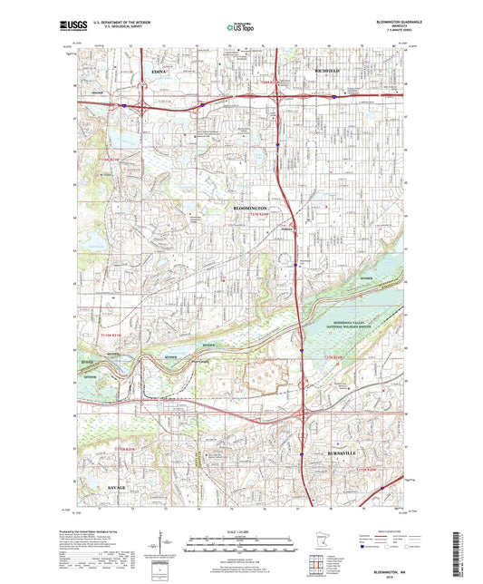 Bloomington Minnesota US Topo Map Image