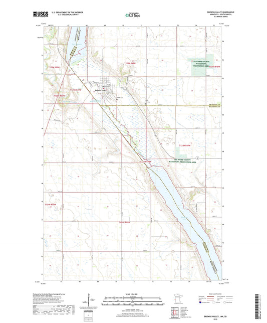 Browns Valley Minnesota US Topo Map Image