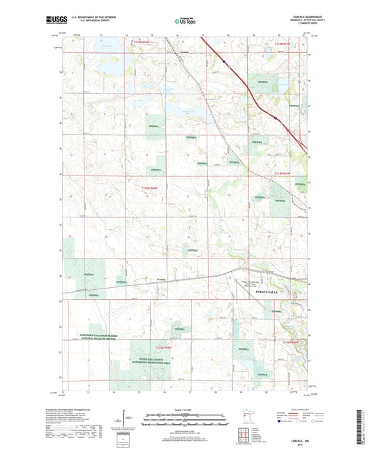 Carlisle Minnesota US Topo Map Image