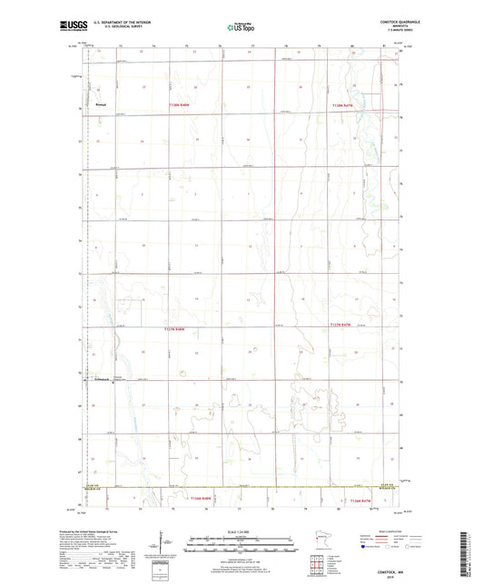 Comstock Minnesota US Topo Map Image