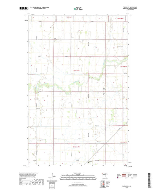 Florian SW Minnesota US Topo Map Image