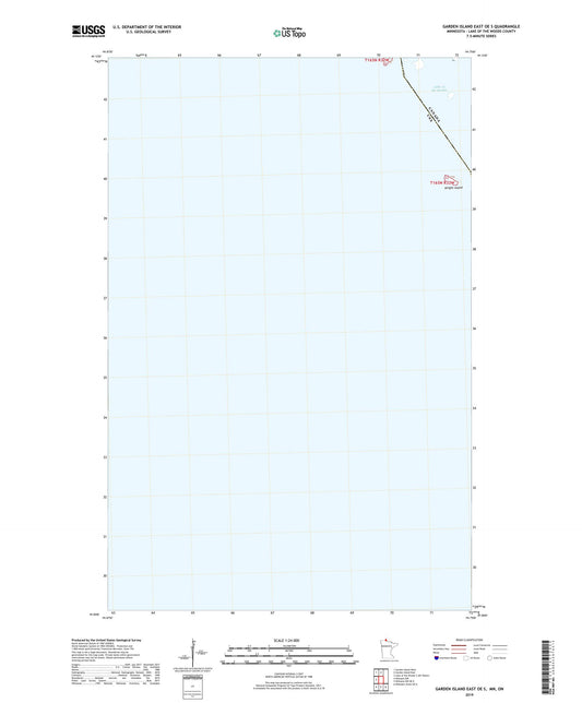 Garden Island East OE S Minnesota US Topo Map Image