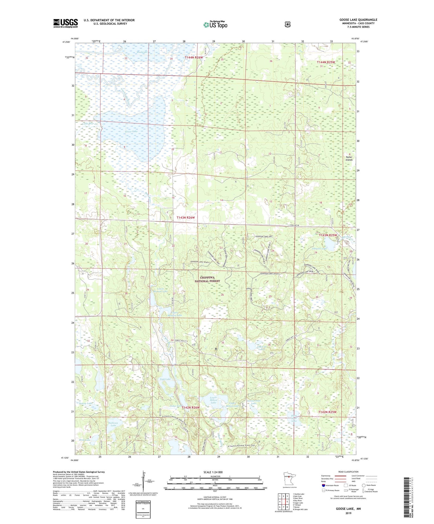Goose Lake Minnesota US Topo Map Image