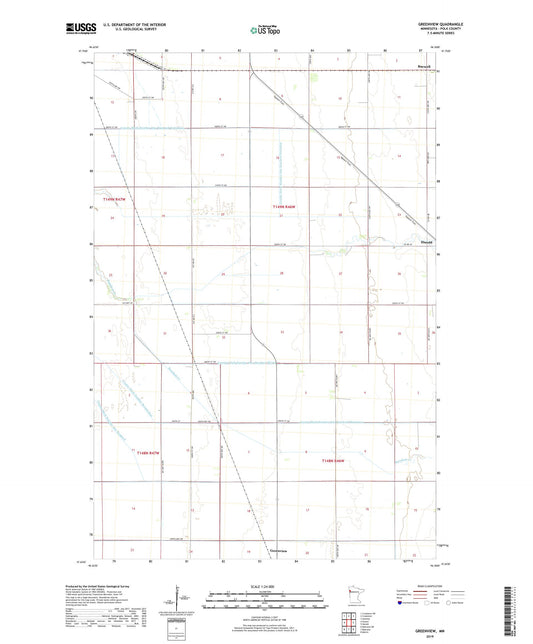 Greenview Minnesota US Topo Map Image