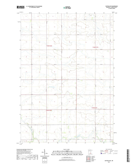 Hayfield NW Minnesota US Topo Map Image