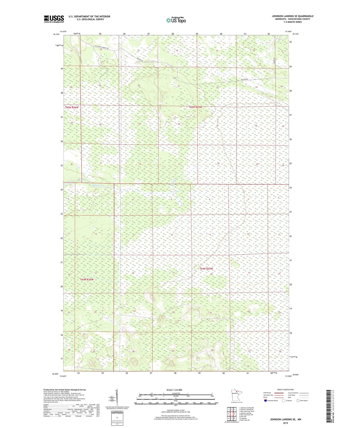 Johnson Landing SE Minnesota US Topo Map Image