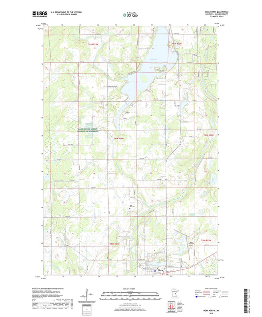Mora North Minnesota US Topo Map Image