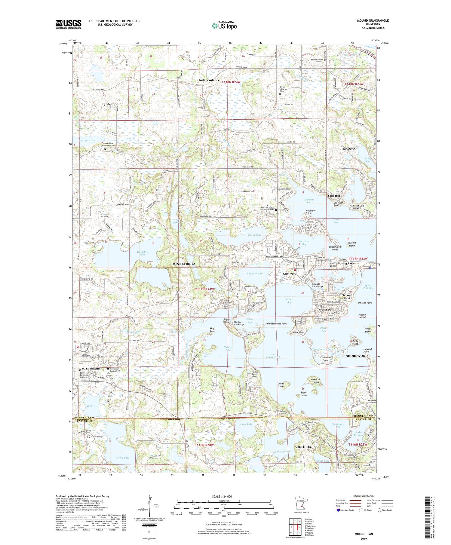 Mound Minnesota US Topo Map Image