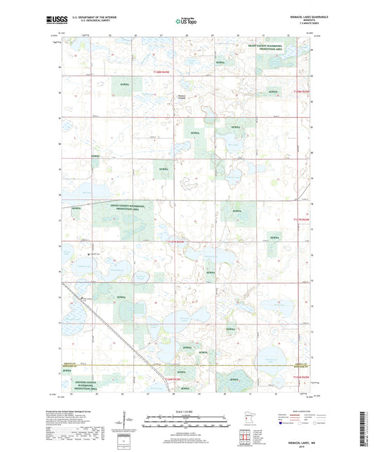 Niemackl Lakes Minnesota US Topo Map Image