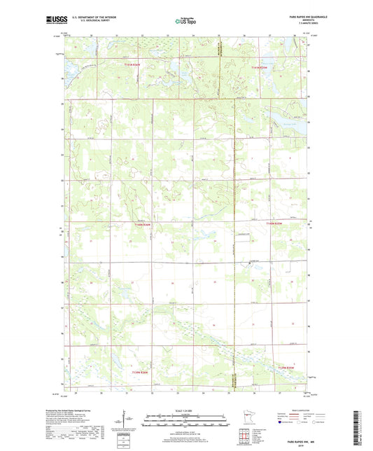 Park Rapids NW Minnesota US Topo Map Image