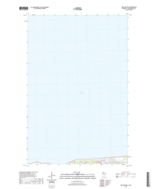 Red Lake OE N Minnesota US Topo Map Image