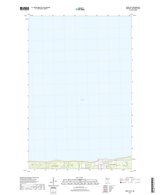 Redby OE N Minnesota US Topo Map Image