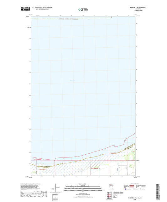 Roosevelt NW Minnesota US Topo Map Image