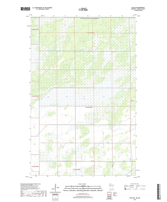 Salol NE Minnesota US Topo Map Image
