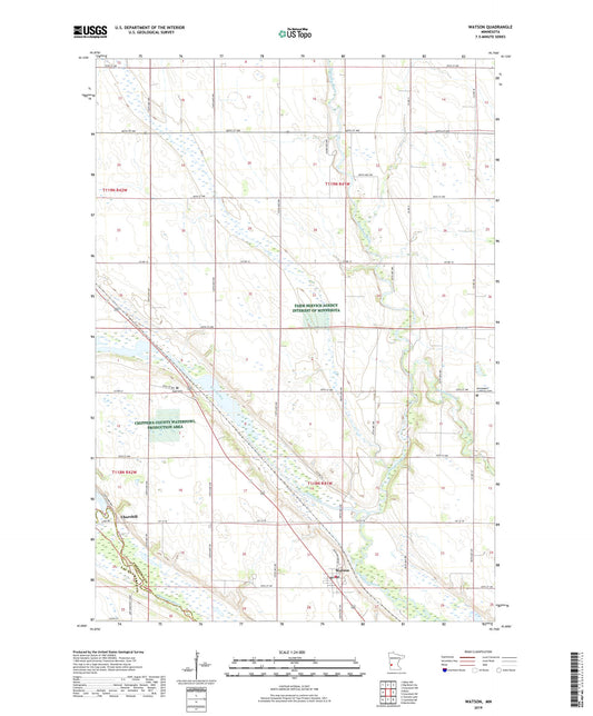 Watson Minnesota US Topo Map Image
