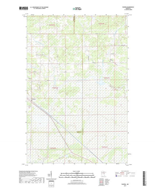 Wawina Minnesota US Topo Map Image