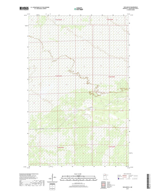 Wayland SE Minnesota US Topo Map Image