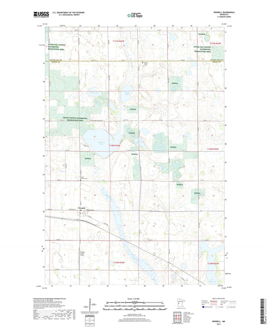 Wendell Minnesota US Topo Map Image