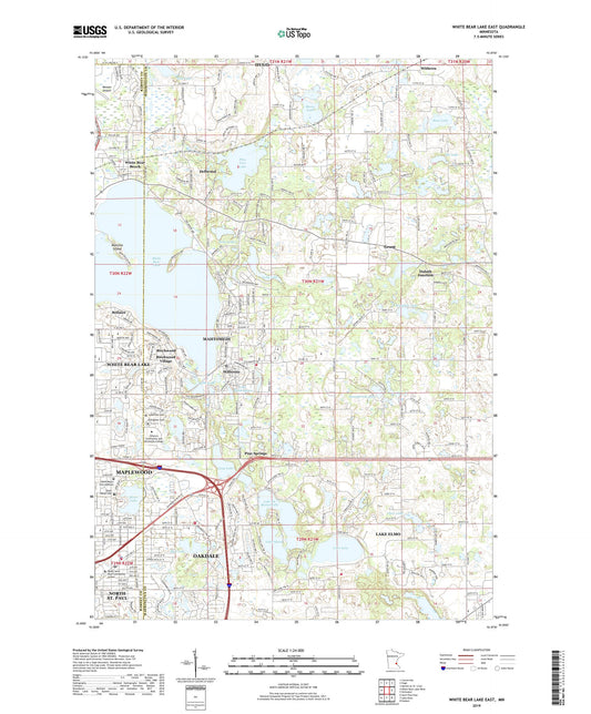 White Bear Lake East Minnesota US Topo Map Image