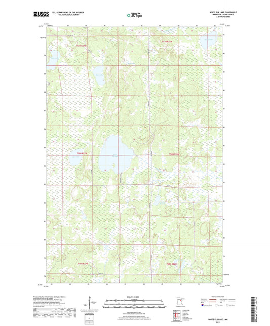 White Elk Lake Minnesota US Topo Map Image