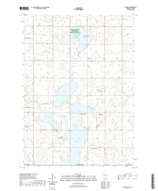 Wilbert Minnesota US Topo Map Image