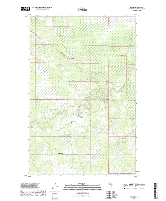 Wildwood Minnesota US Topo Map Image