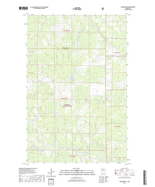Wildwood SE Minnesota US Topo Map Image