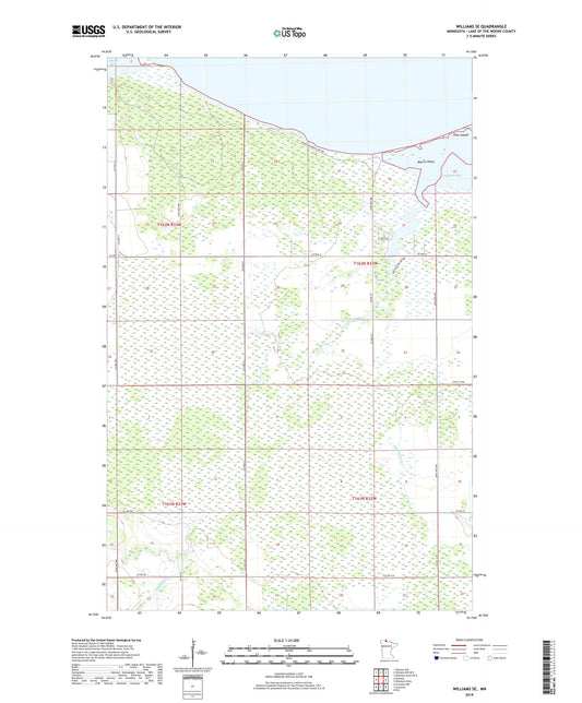 Williams SE Minnesota US Topo Map Image