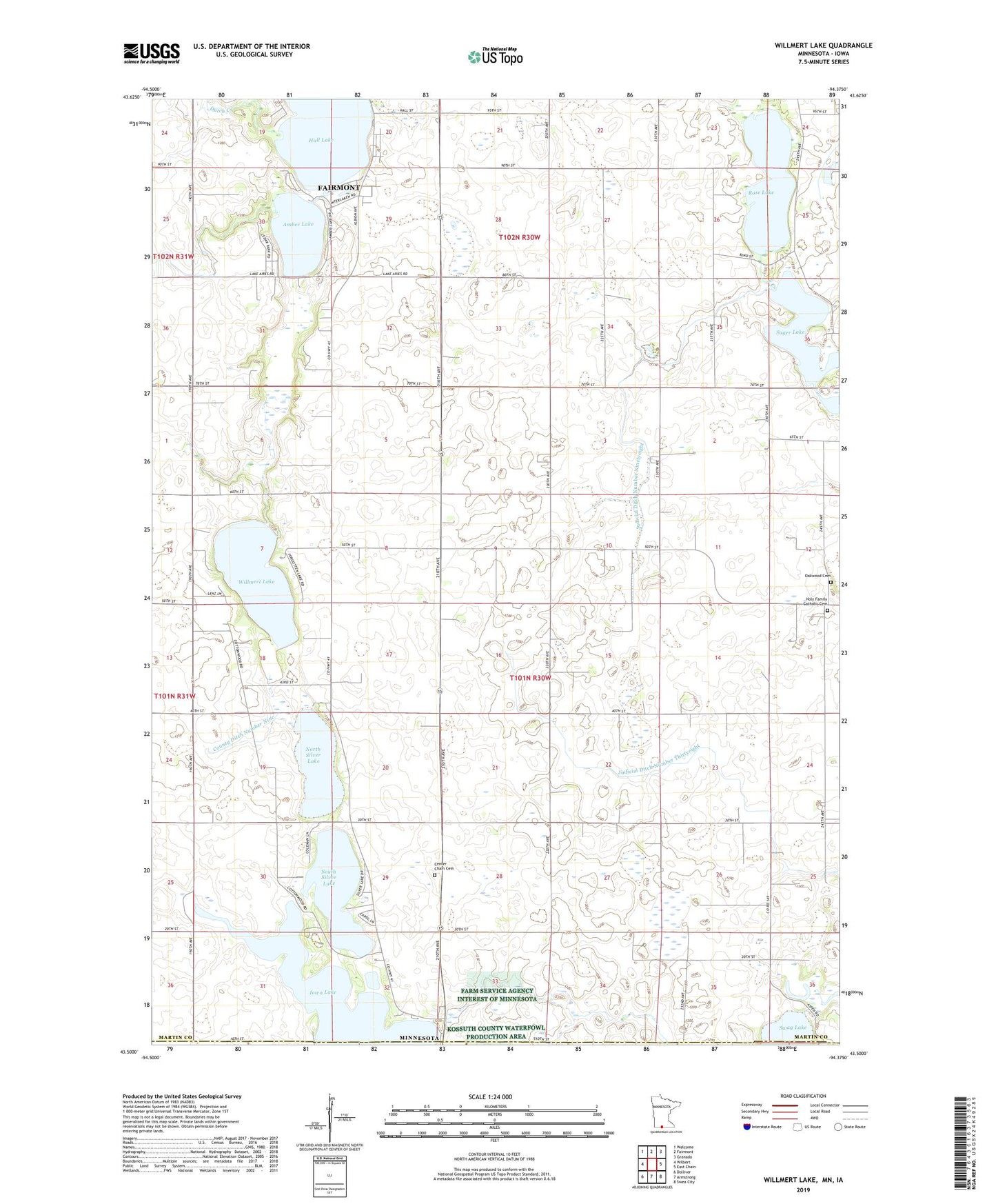 Willmert Lake Minnesota US Topo Map Image