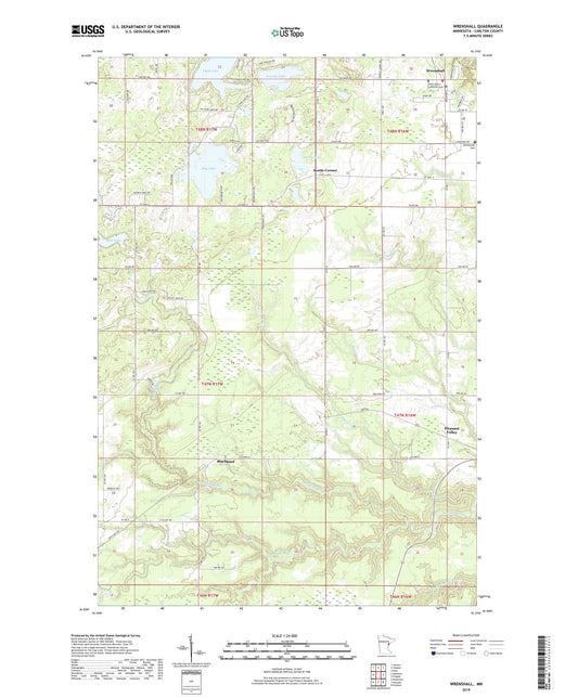 Wrenshall Minnesota US Topo Map Image