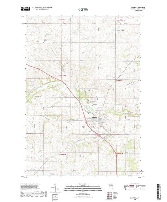 Zumbrota Minnesota US Topo Map Image