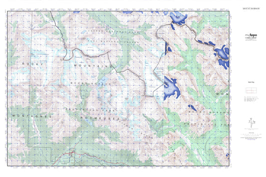 Mount Robson MyTopo Explorer Series Map Image