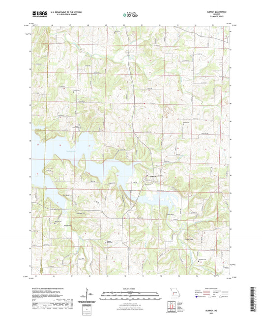 Aldrich Missouri US Topo Map Image