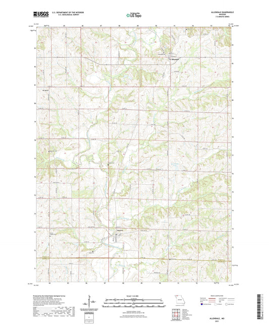 Allendale Missouri US Topo Map Image