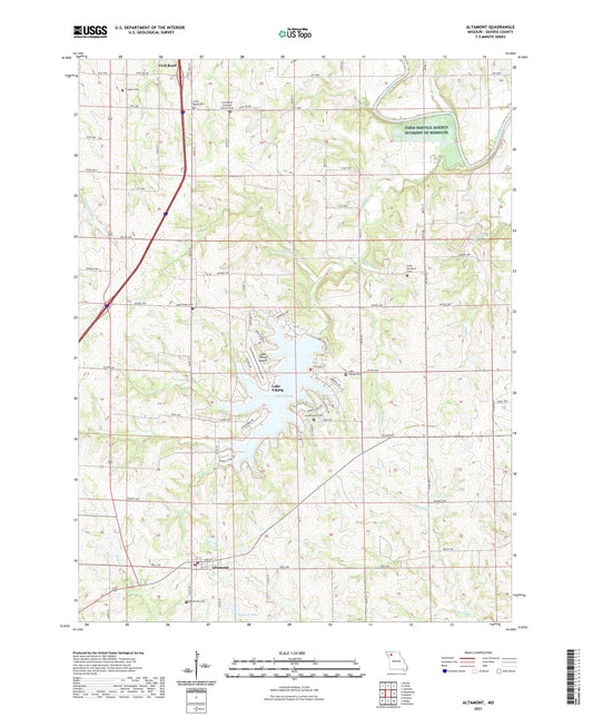 Altamont Missouri US Topo Map Image